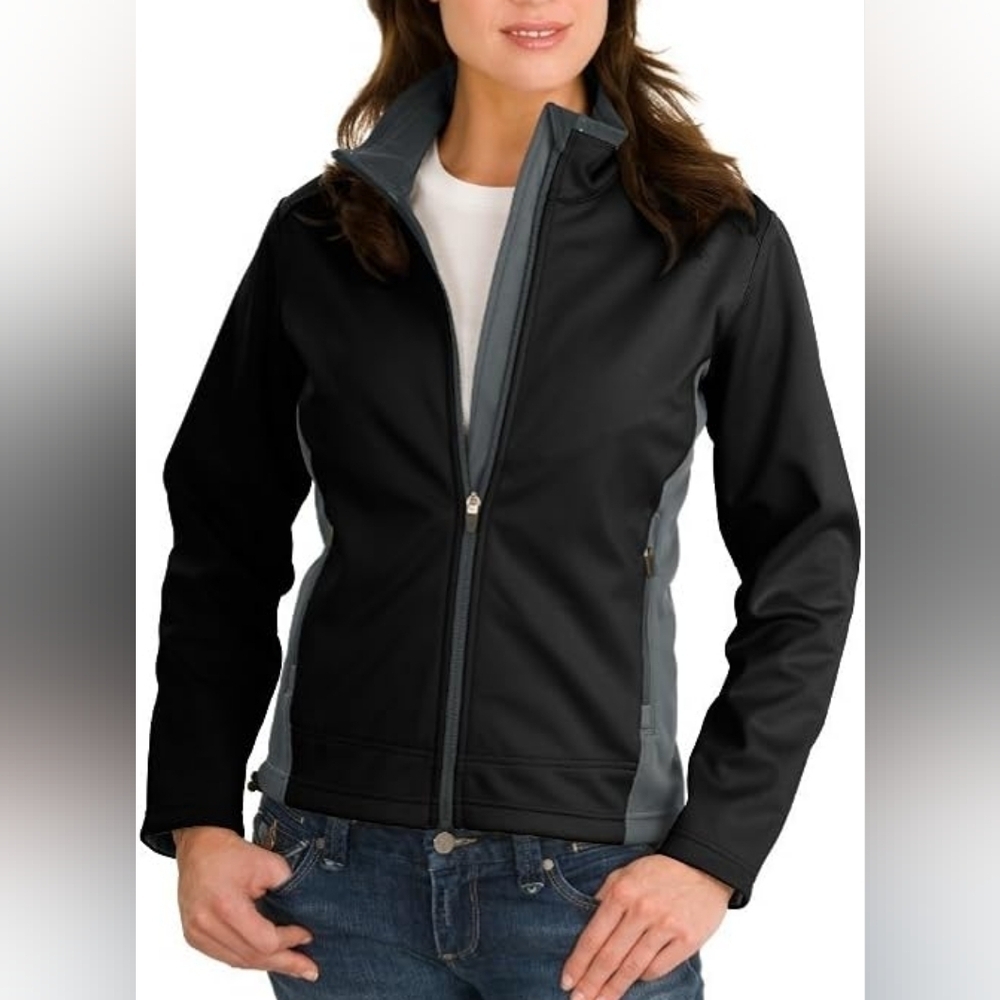 Port Authority Women's Two Tone Soft Shell Jacket Size XS NWT